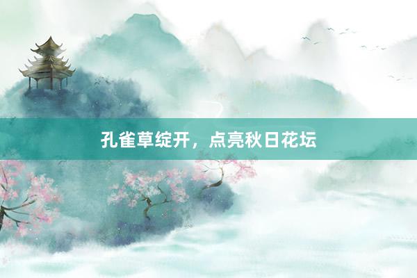 孔雀草绽开，点亮秋日花坛